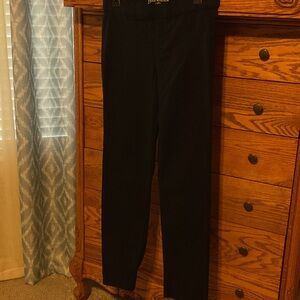 Gloria Vanderbilt Black Straight-Leg Dress Pants